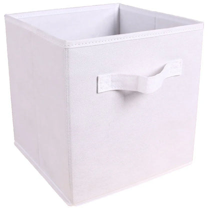 Colorful Fabric Storage Cubes - 6 Pack Foldable Baskets