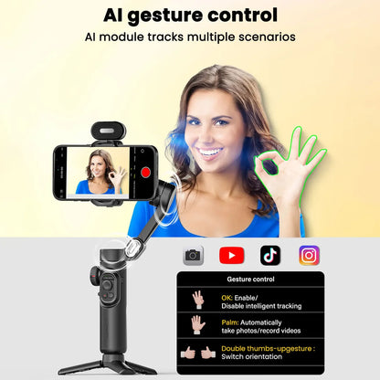 Smart XE 3-Axis Gimbal Stabilizer for iPhone & Android