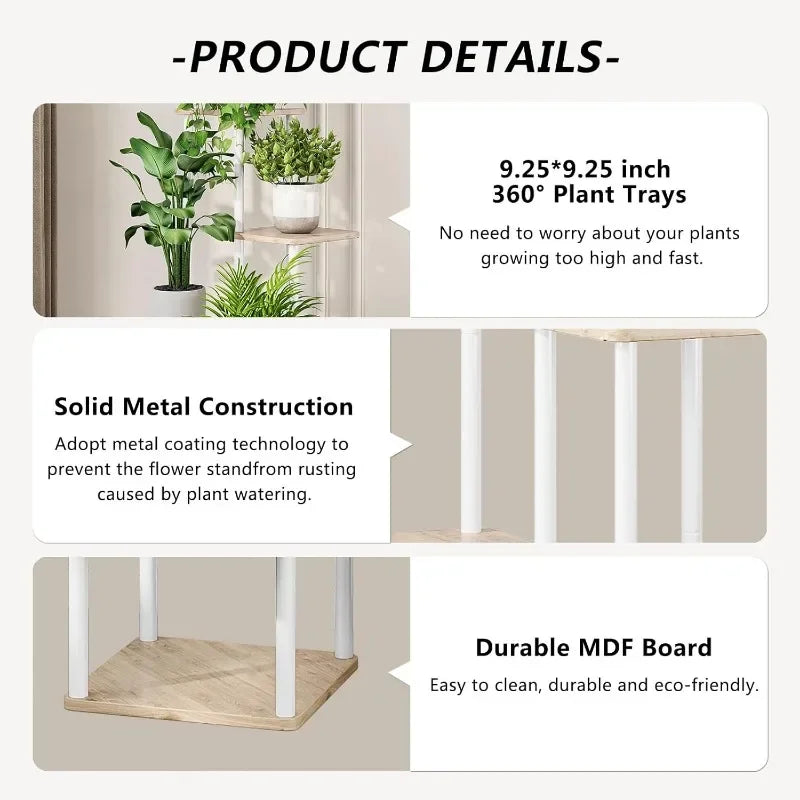 Indoor Metal Plant Stand: 5-Tier Corner Flower Display