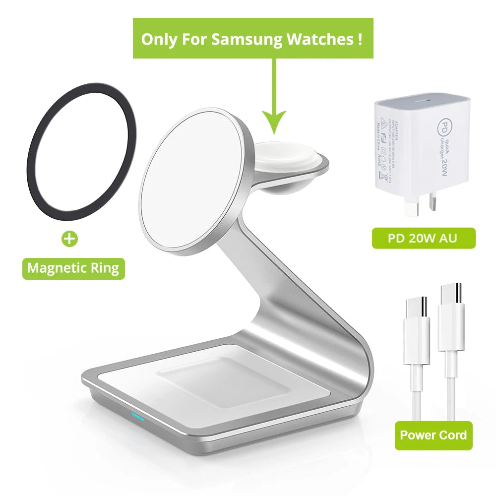 3-in-1 Fast Wireless Charger for Samsung Galaxy & Watch