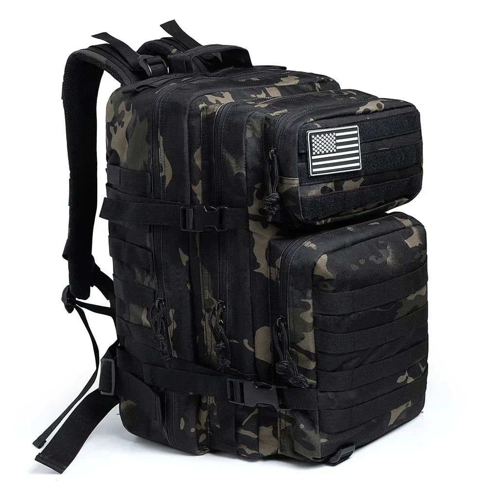 45L Tactical Backpack - Large Outdoor Hiking & Camping Gear