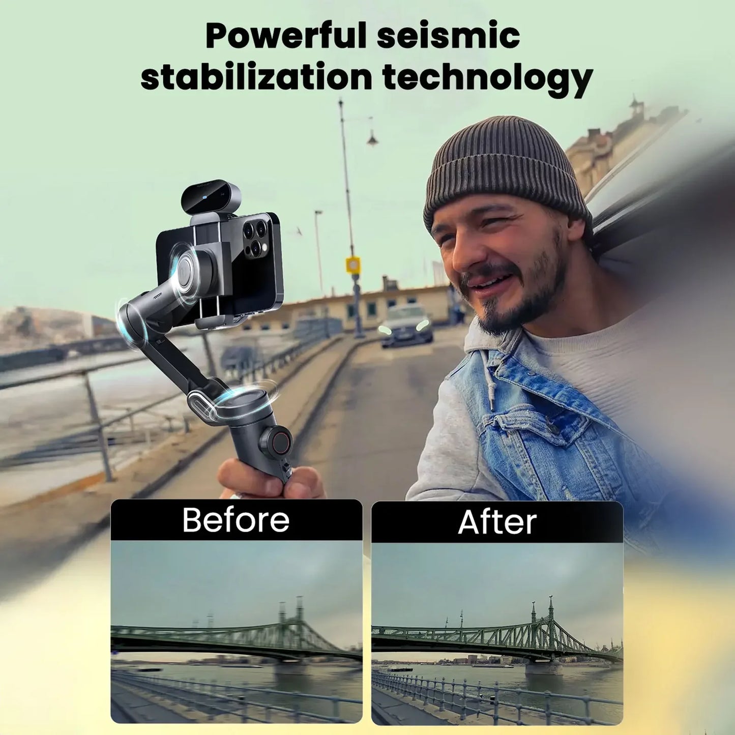 Smart XE 3-Axis Gimbal Stabilizer for iPhone & Android