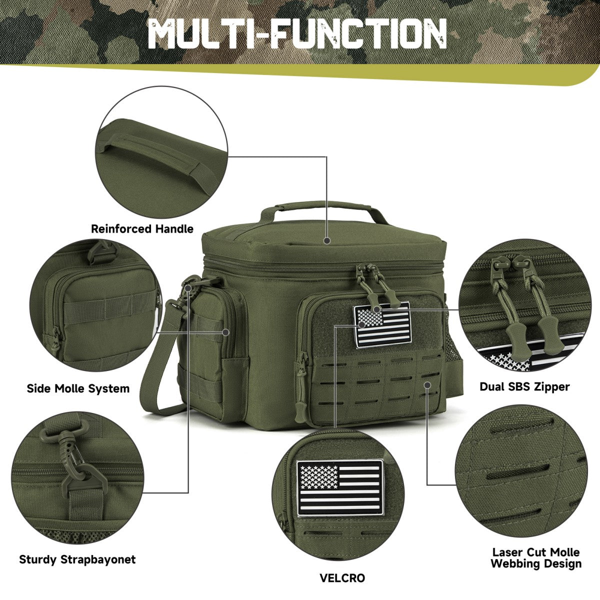 Tactical Lunch Box for Men - Heavy Duty, Leakproof, Insulated