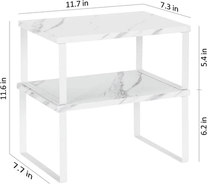 Stackable Kitchen Storage Rack - Expandable Countertop Organizer