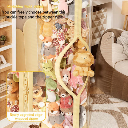 Transparent Doll Storage Box with Lid - Perfect for Toys & Decor