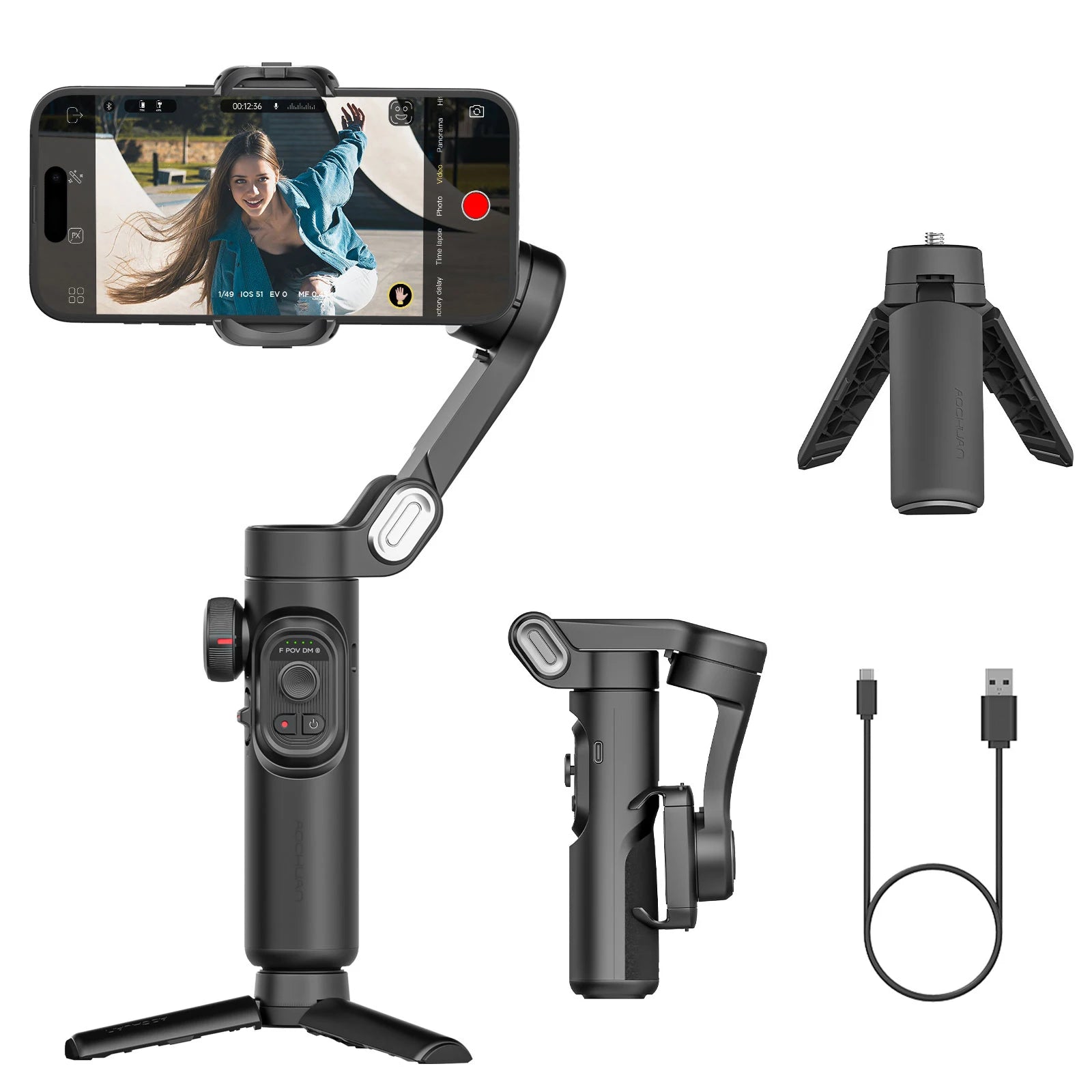 Smart XE 3-Axis Gimbal Stabilizer for iPhone & Android