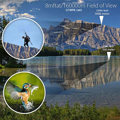 80X80 HD Binoculars: Pro Magnification for Hunting & Bird Watching