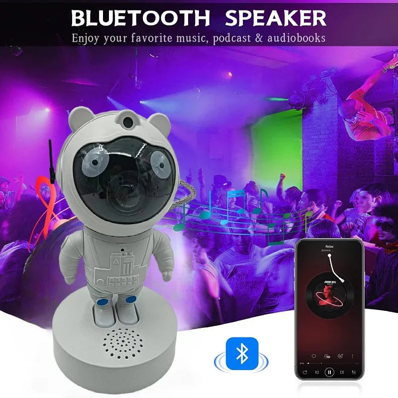 Bluetooth Astronaut Starry Sky Projector for Children's Room