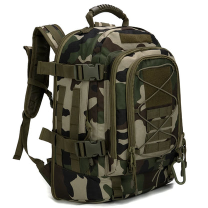65L Tactical Backpack - Expandable Military Hiking Rucksack