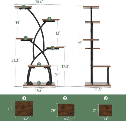 Metal Plant Stand with Grow Lights - Perfect for Green Corners