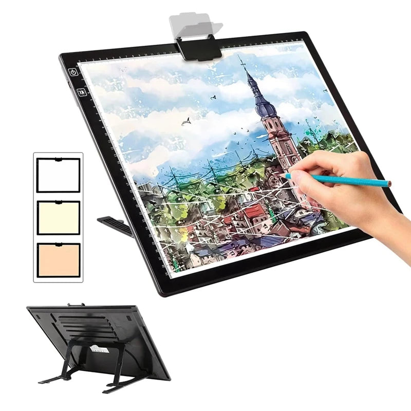 Rechargeable A3 Light Pad: Dimmable Diamond Painting Box