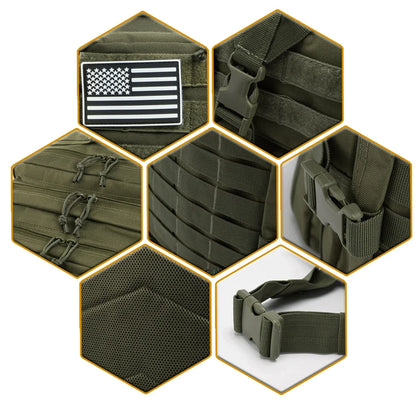 45L Tactical Backpack - Large Outdoor Hiking & Camping Gear