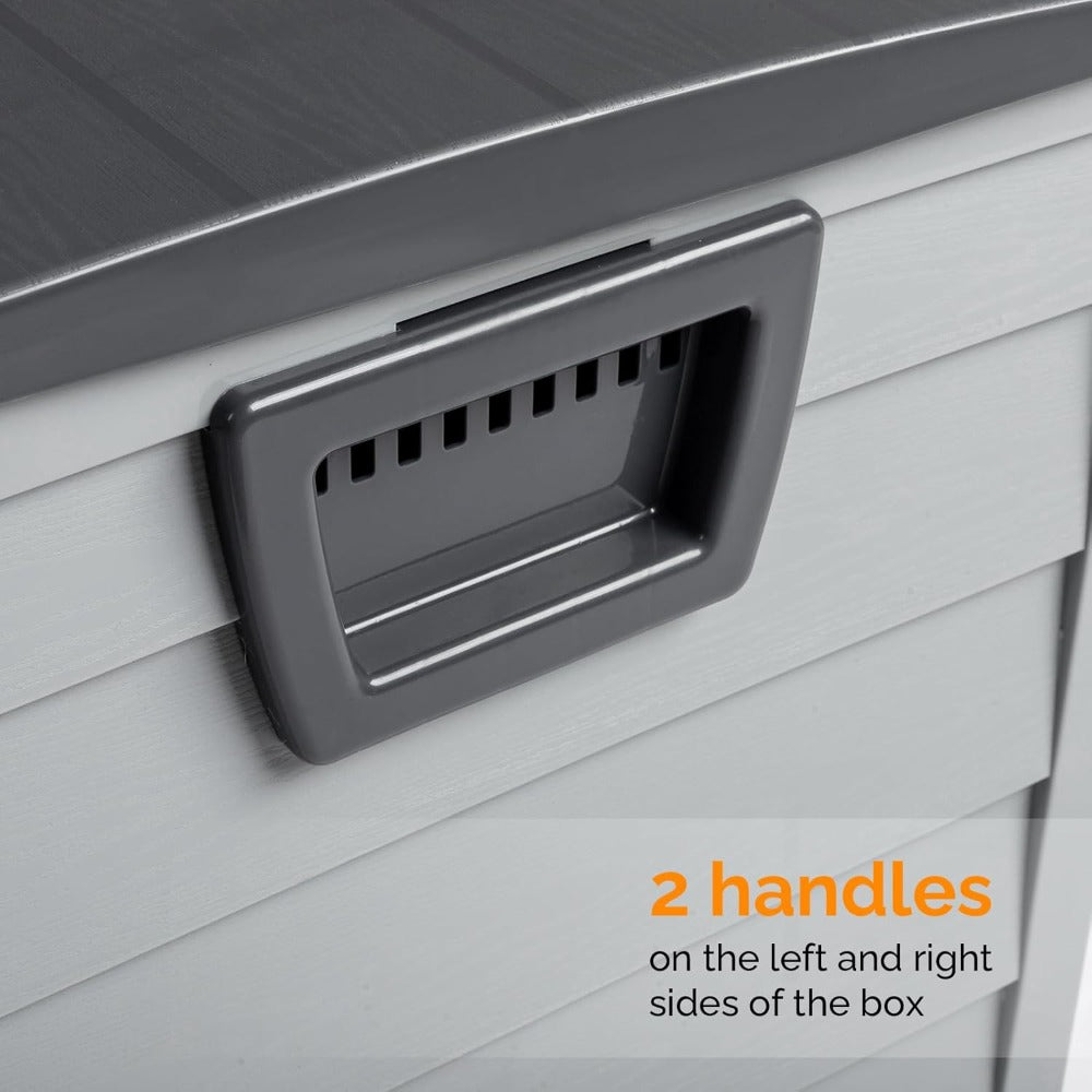 75 Gallon Lockable Outdoor Storage Box with Wheels & Lid