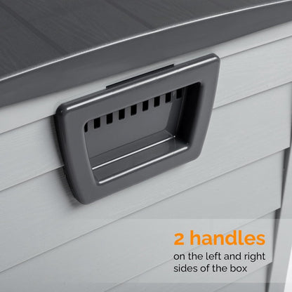 75 Gallon Lockable Outdoor Storage Box with Wheels & Lid
