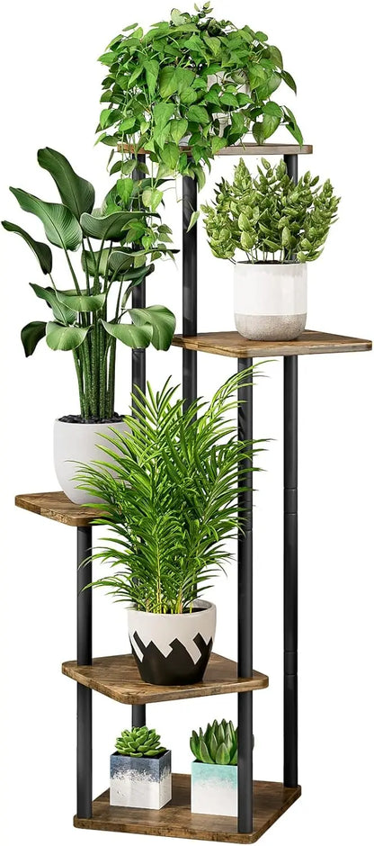 Indoor Metal Plant Stand: 5-Tier Corner Flower Display