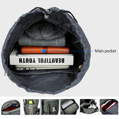 75L Camping Backpack with Rain Cover & Hydration Outlet