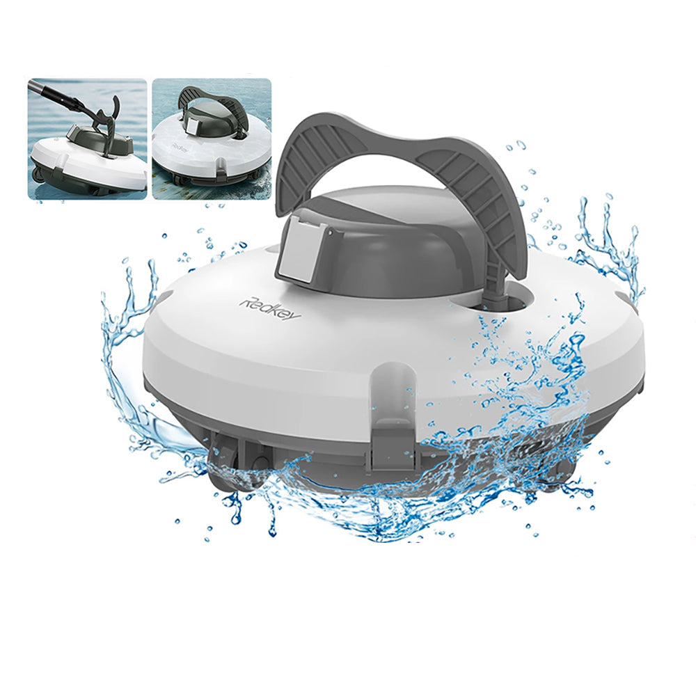 Redkey S100 Cordless Pool Cleaner - 130 Min Runtime, Self-Parking