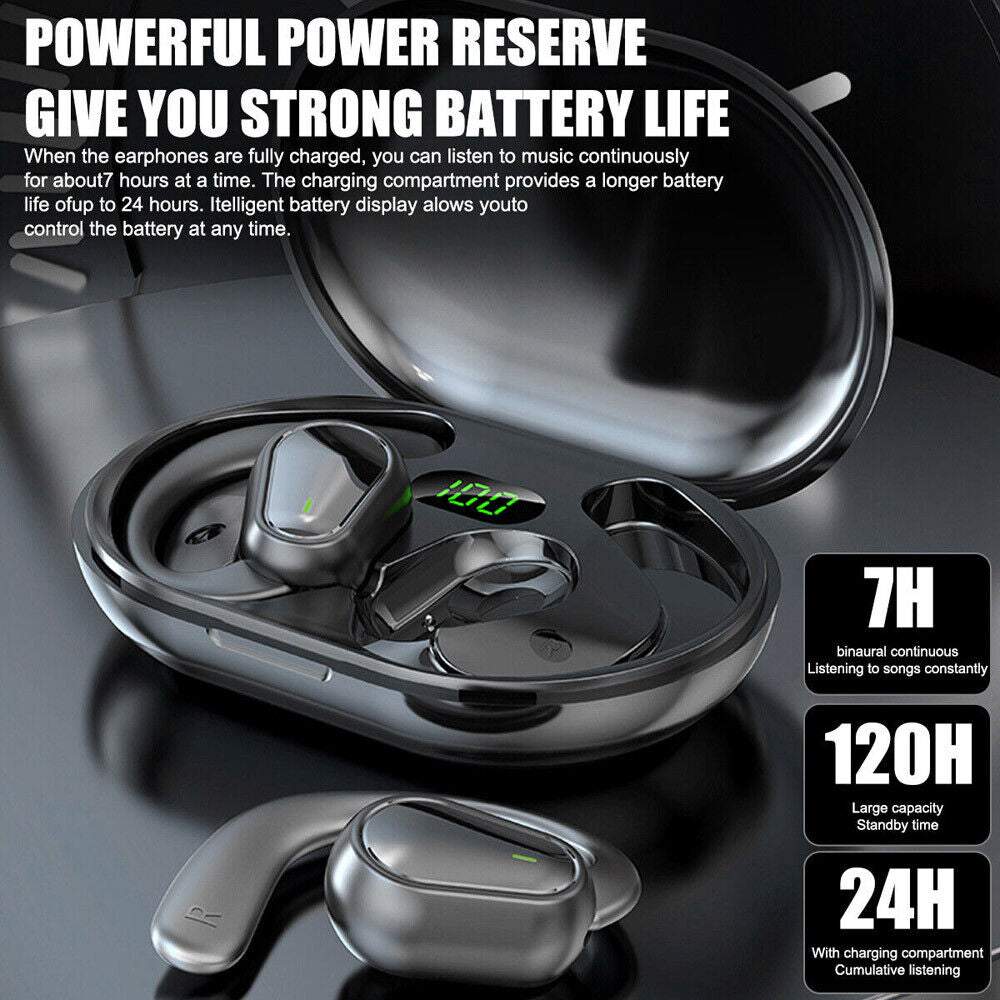  Bluetooth 5.3 Wireless Earbuds with Ear Hook with Water Resistant 