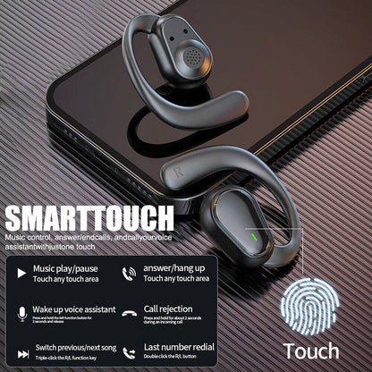  Bluetooth 5.3 Wireless Earbuds with Ear Hook with Water Resistant 