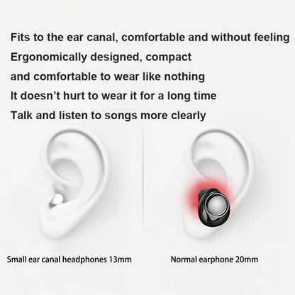 Mini Bluetooth Earbuds Invisible Sleep 5.2 Earphones Wireless