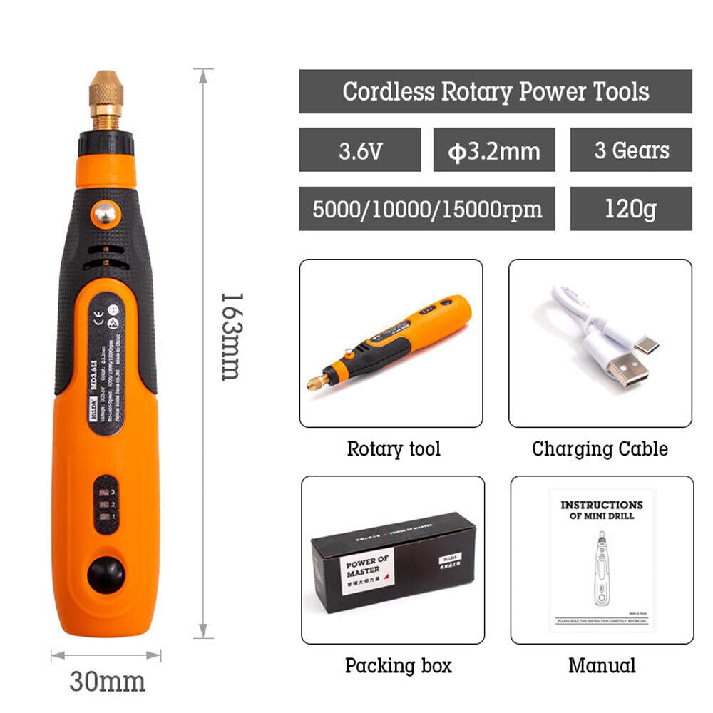 Abrasive Rotary Tool Set for Grinding Sanding Cutting Polishing - 48 Pcs