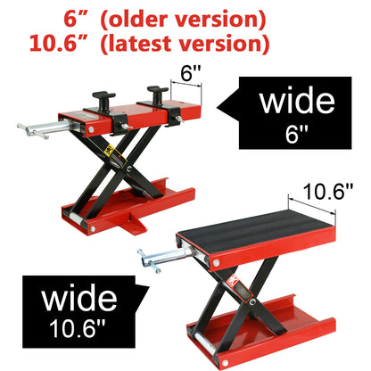 1100 LB Motorcycle Scooter Crank Stand Scissor Lift Jack ATV Dirt Bike