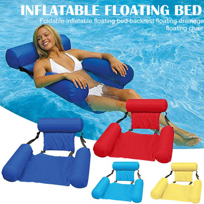 Foldable Inflatable Seats Water Floating Chair for Swimming Pool Beach