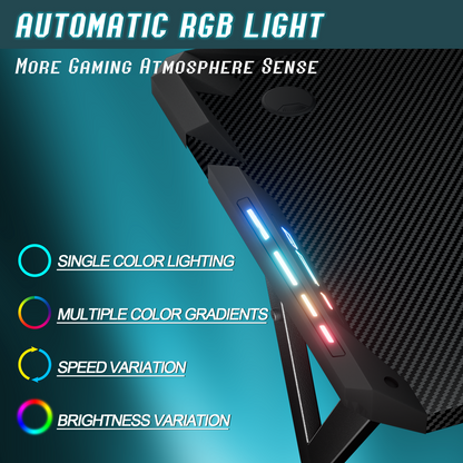 LED Gaming Desk Computer Table RGB Gamer Workstations 47/55 Inch