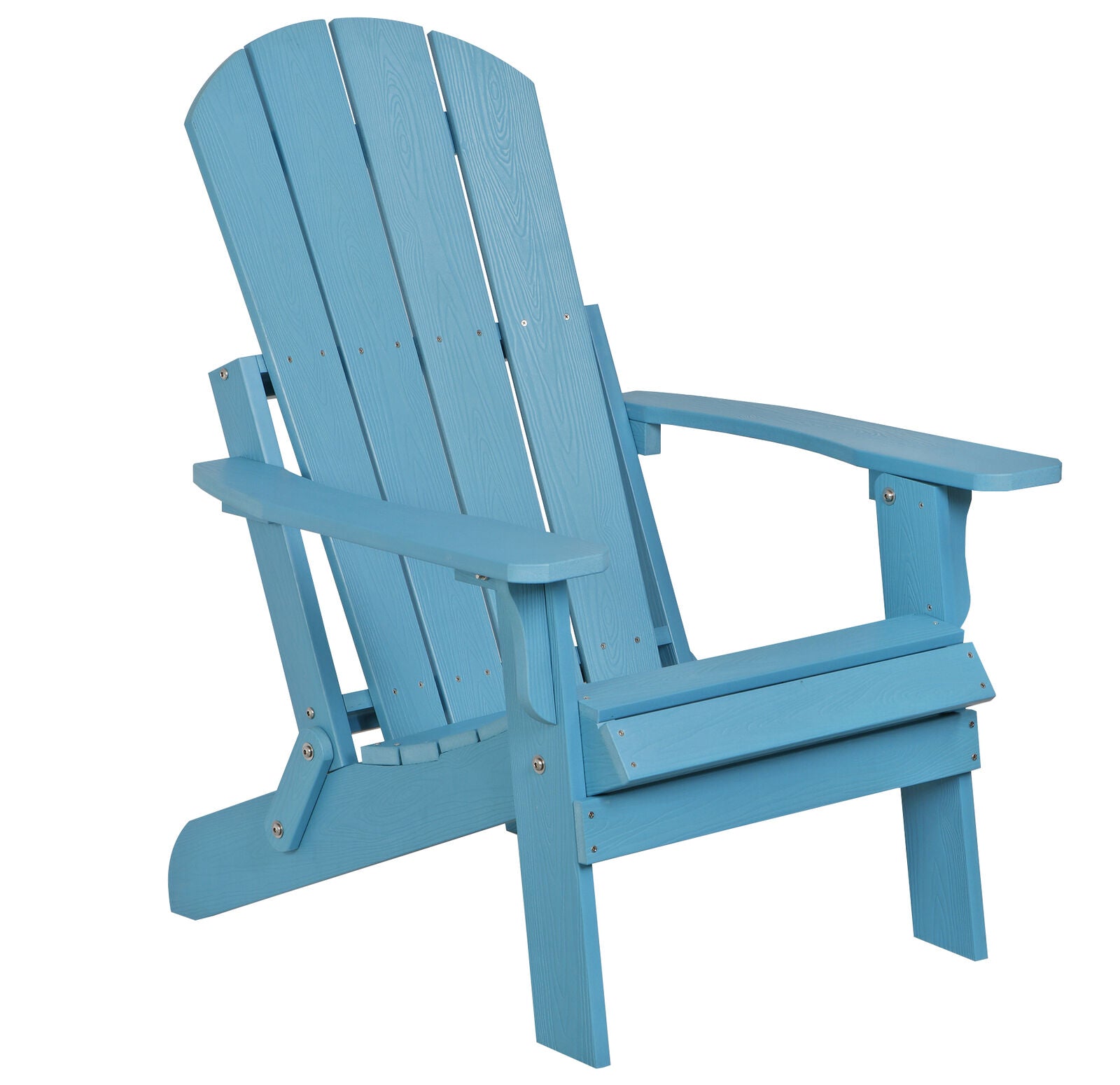 HDPS Folding Poly Lumber Adirondack Chair for Patio Outdoor