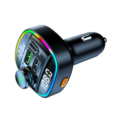 Bluetooth 5.0 Car Wireless FM Transmitter Adapter USB Charger AUX