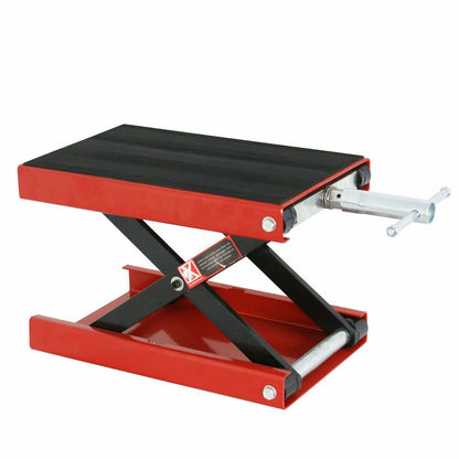 1100 LB Motorcycle Scooter Crank Stand Scissor Lift Jack ATV Dirt Bike