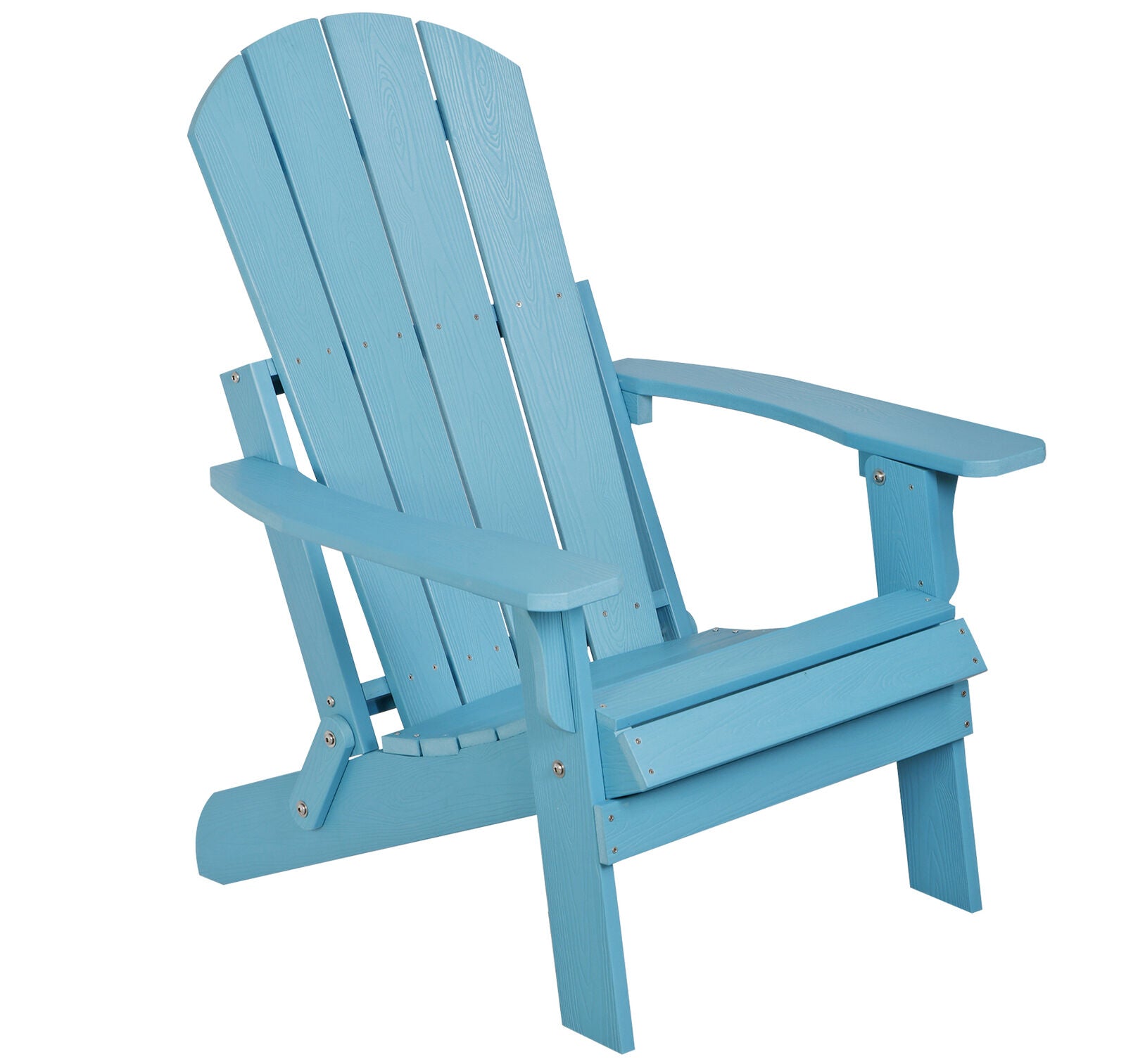 HDPS Folding Poly Lumber Adirondack Chair for Patio Outdoor