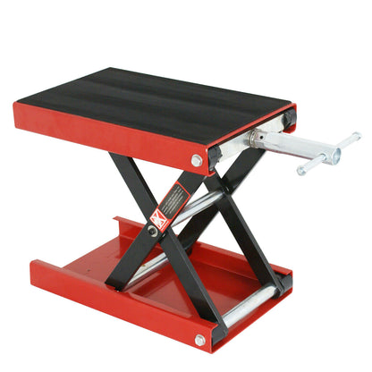 1100 LB Motorcycle Scooter Crank Stand Scissor Lift Jack ATV Dirt Bike