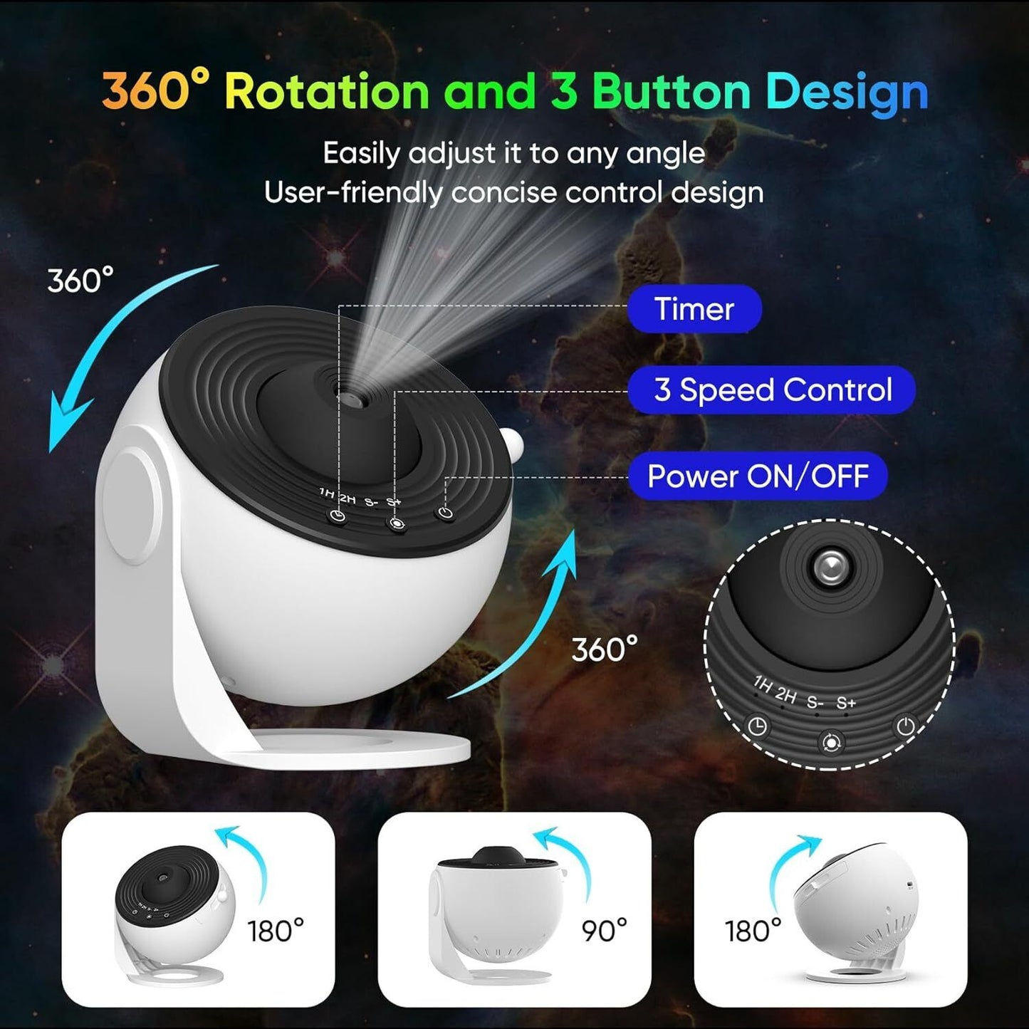 Galaxy Projector 12-In-1 Planetarium Star Sky Constellation Night