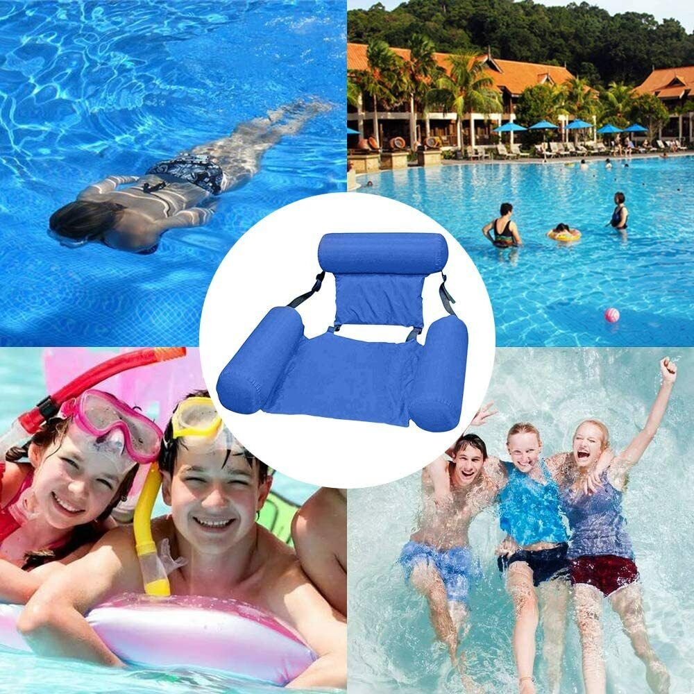 Foldable Inflatable Seats Water Floating Chair for Swimming Pool Beach