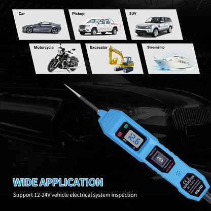 Digital Automotive Car Power Probe Circuit Electrical Tester Test Device System