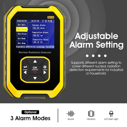 Portable Nuclear Radiation Detector GM Geiger Counter X-Ray Dosimeter