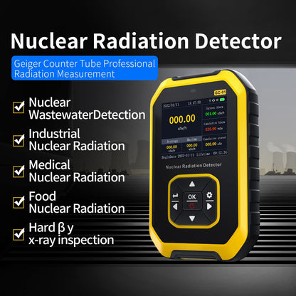 Portable Nuclear Radiation Detector GM Geiger Counter X-Ray Dosimeter