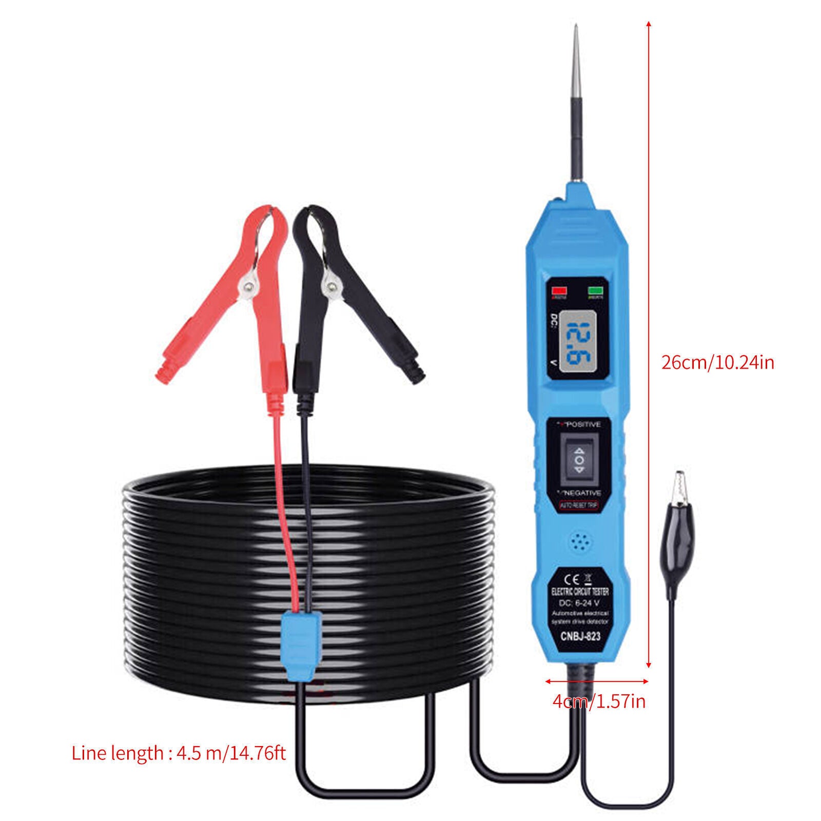 Digital Automotive Car Power Probe Circuit Electrical Tester Test Device System